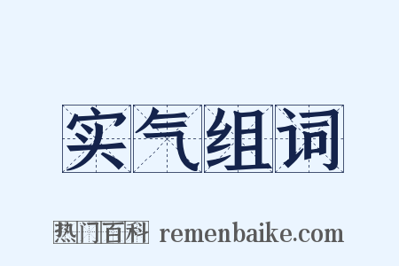 实气组词是什么意思的图片